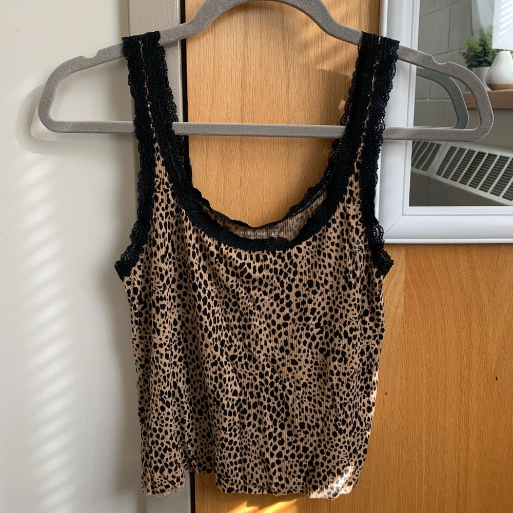 Cheetah print tank top